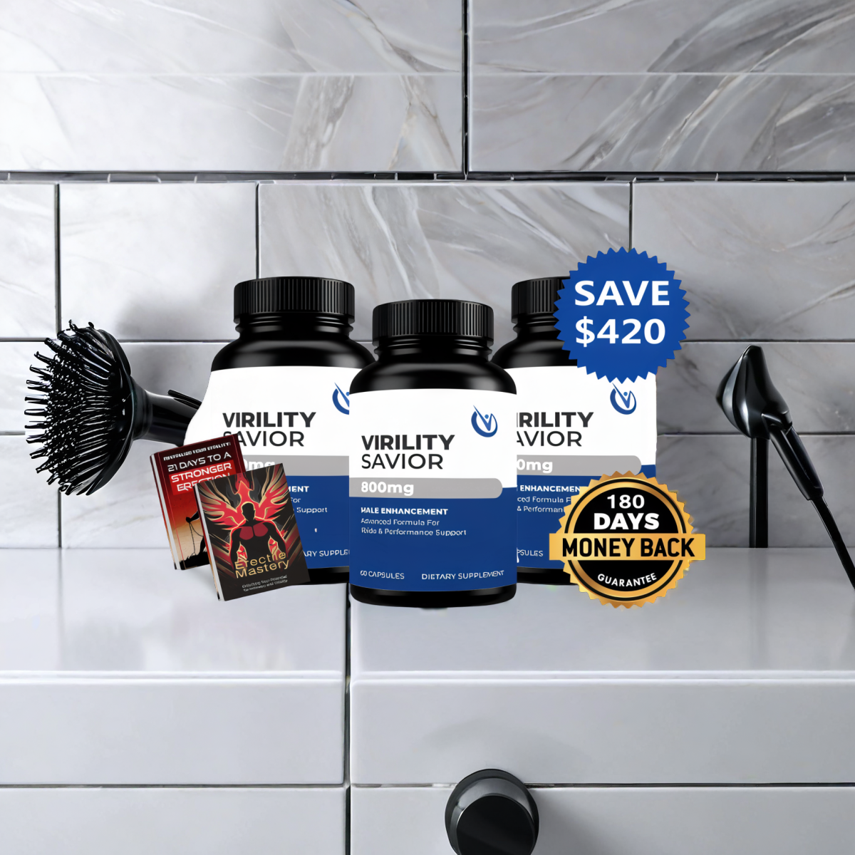 Virility Savior 90 Day Set (3 Bottles)